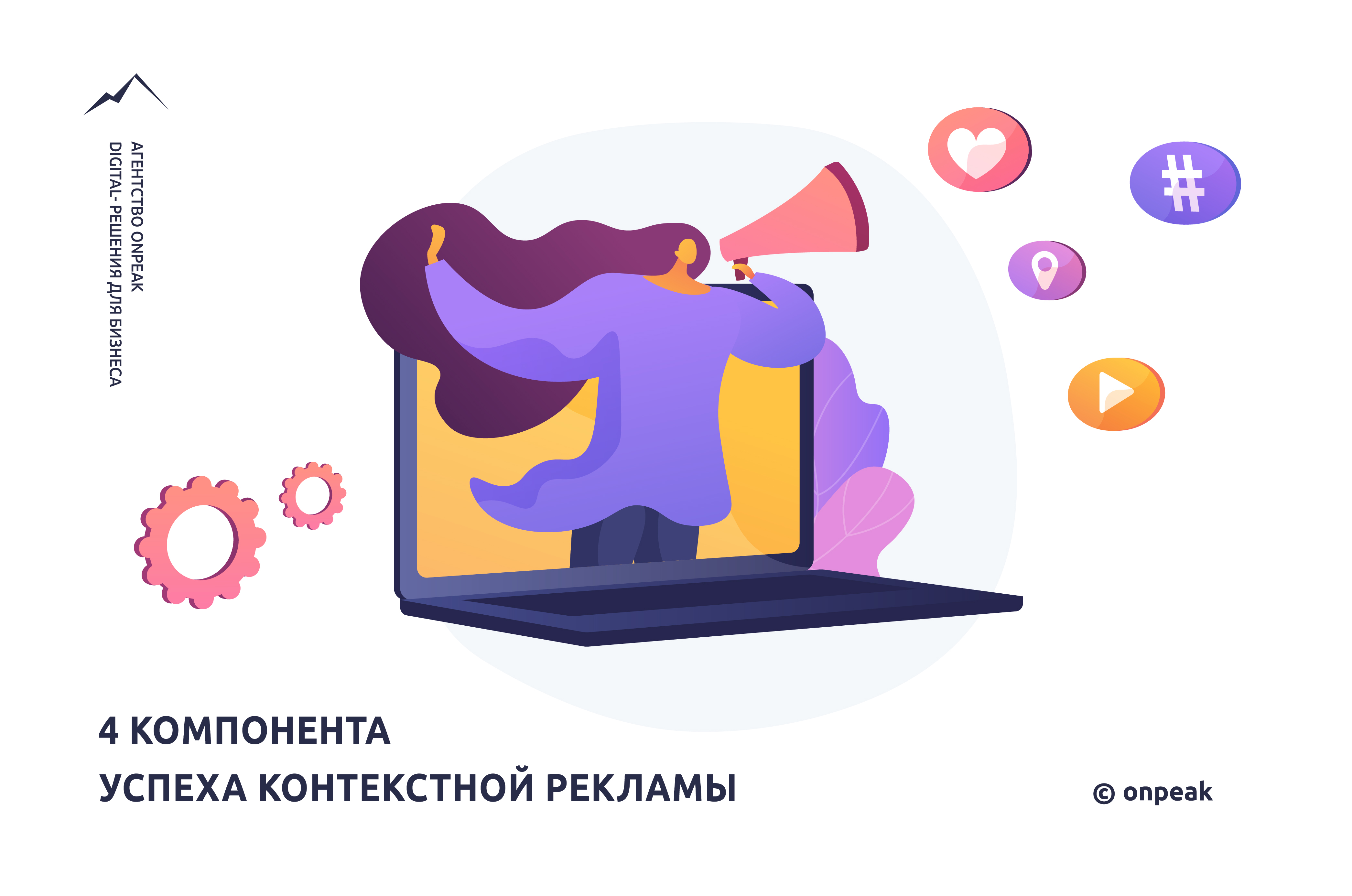 Пост «4 компонента успеха контекстной рекламы»