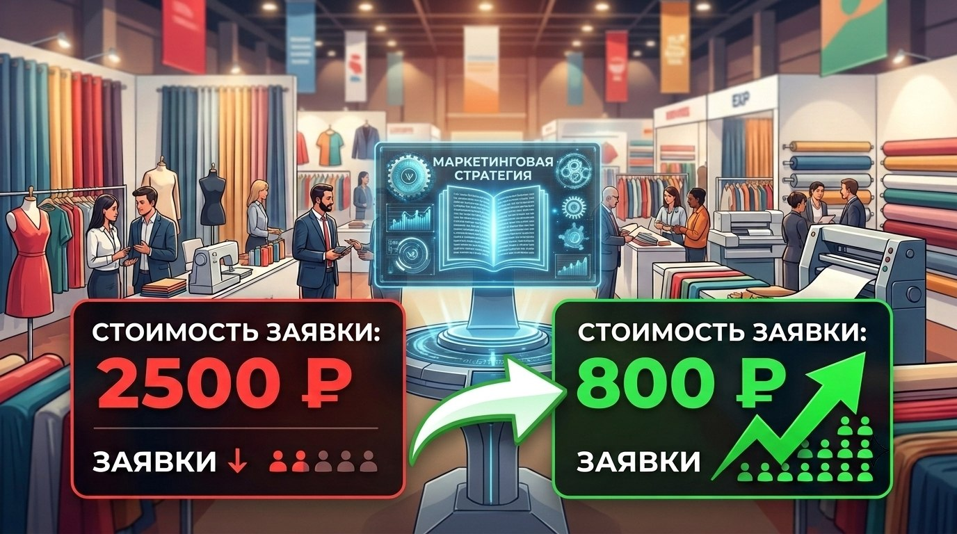 Как мы снизили стоимость заявки с 2500 до 800 ₽ и увеличили количество заявок в 2 раза для B2B-выставки в сфере лёгкой промышленности