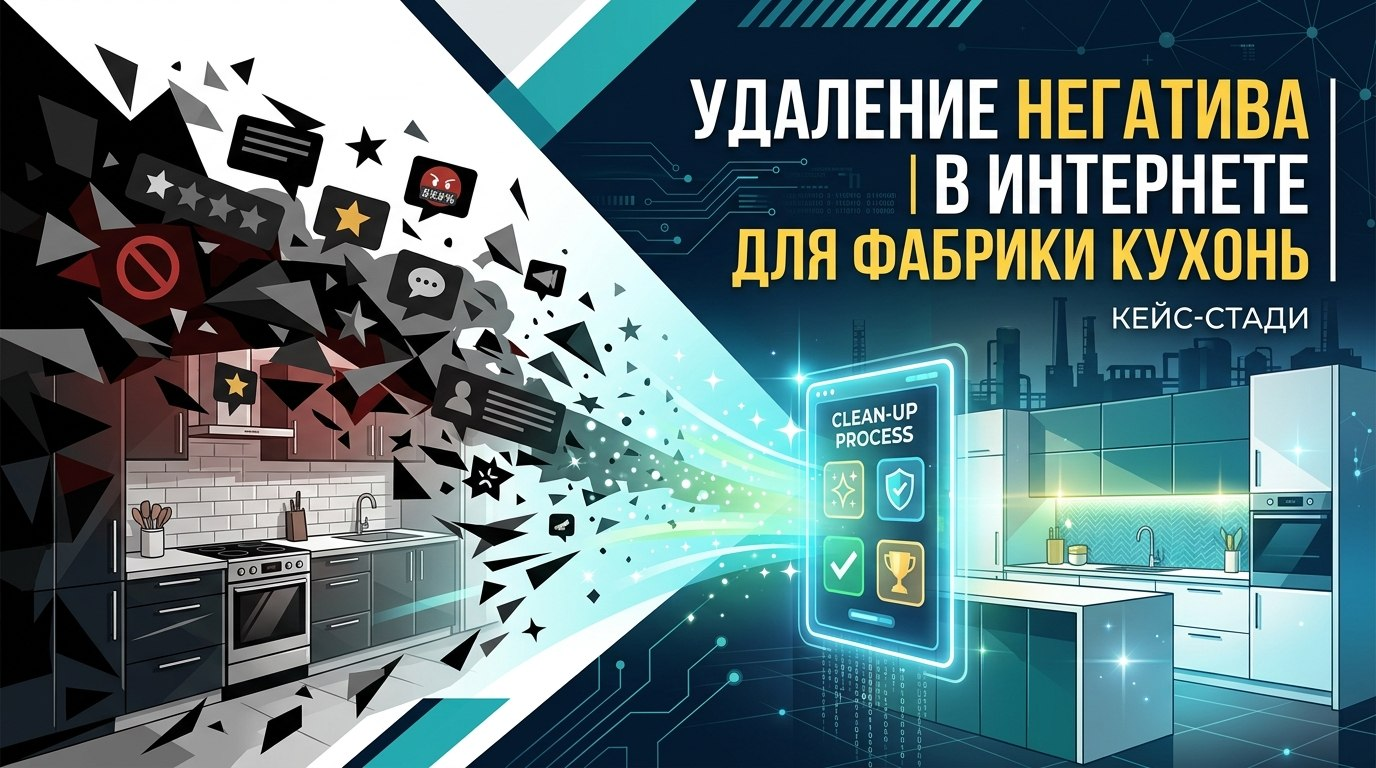 Удаление негатива для фабрики кухонь