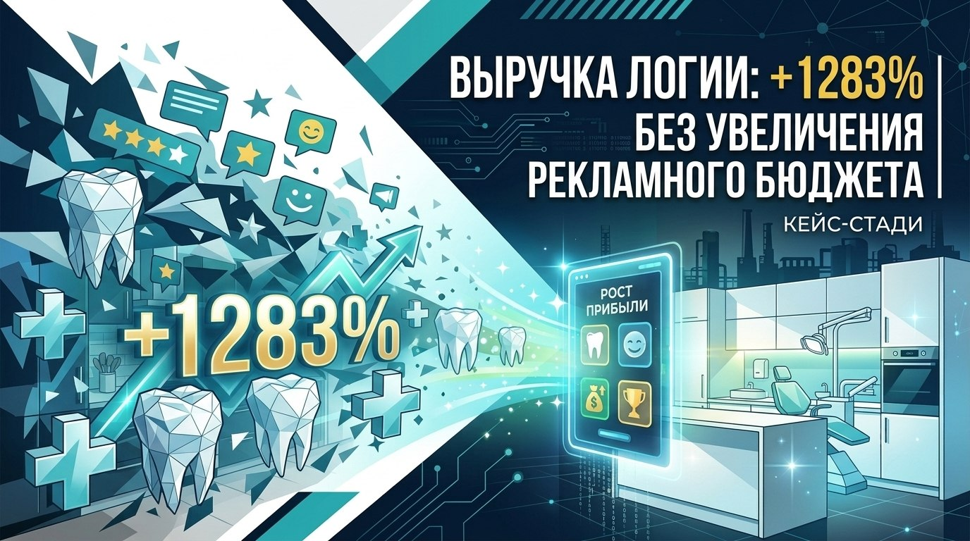 Выручка стоматологии: +1283% без увеличения рекламного бюджета